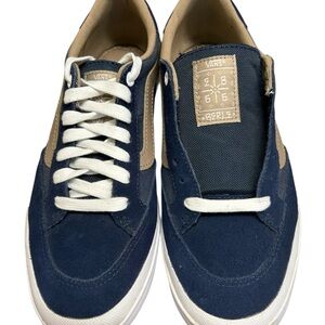 Vans Men's Blue and Tan Sneakers NWOT